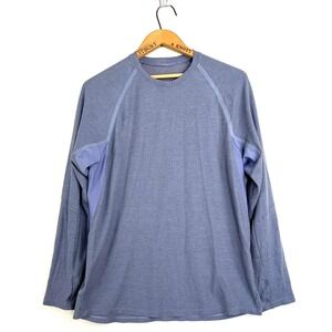 LULULEMON‎ Men's Ventilated Hiking Long Sleeve Tee Blue Peri Purple Size M